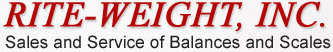 RITE-WEIGHT, INC. - Sales and Service of Balances and Scales